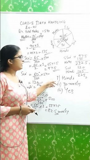 Data handling | Class 8 | Maths | Chapter 4 | Ex 4.1 Q 4 #ncert #maths #class8 @The Master Classes