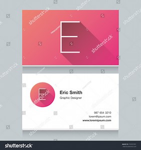 Logo Alphabet Letter E Business Card Stock Vector (Royalty Free) 319333781 | Shutterstock