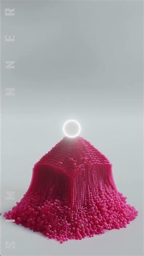 Glow Sphere VS 36000 Stacked Cubes | Rigid Body Physics