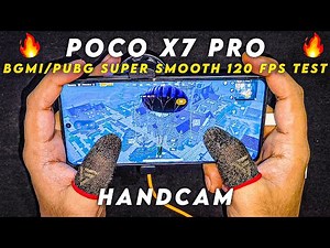 POCO X7 PRO🔥HANDCAM & BGMI/PUBG SUPER SMOOTH 120 FPS TEST WITH FPS MATTER #pocox7pro #pocox6pro#poco