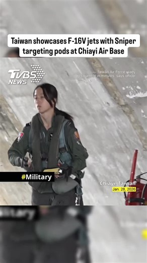 Nabeel Khan on Instagram: "Taiwan’s Air Force showcased its upgraded F-16V fighters equipped with the Sniper Advanced Targeting Pod at Chiayi Air Base. Pilots based here are reportedly able to scramble in as little as 6–15 minutes, underscoring a high state of readiness. The Sniper pod enhances long-range targeting, precision strike capability, and night/all-weather operations, significantly boosting the F-16V’s combat effectiveness. #aviation #militaryaviation #F16V #TaiwanAirForce"