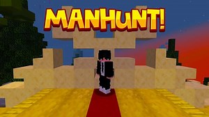 Playing on the best *manhunt* minecraft server!