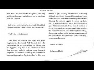 Lord of the Flies Chapter 2 Fire on the Mountain