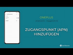 Zugangspunkt (APN) hinzufügen - OnePlus [Android 12 - OxygenOS 12]