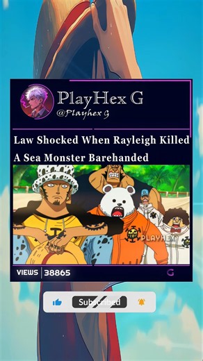 Rayleigh’s Strength Shocked Law #onepiece #rayleigh #law