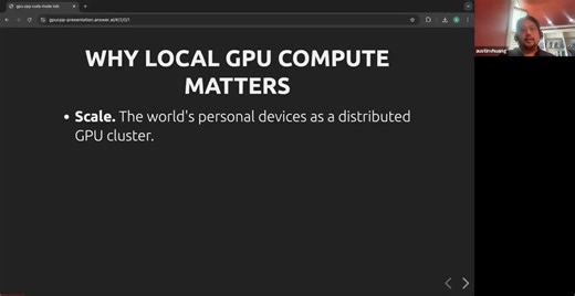 Lecture 27 - gpu.cpp - Portable GPU compute using WebGPU