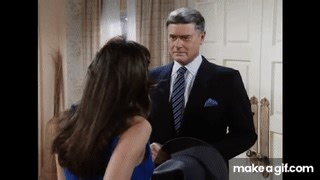 Dallas: JR Ewing visits Mandy Winger on Make a GIF