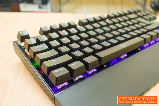Gigaware K28 Mechanical Gaming Keyboard Review - Content Blue Switch - TechBroll