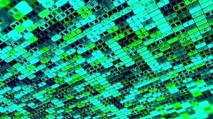 Colorful diagonal parallel rows of flickering and changing digital data. Animation. Abstract hacking program trying to crack a password, concept of internet security, seamless loop.