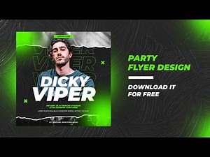 Modern and Simple Party flyer | Photoshop | Speedart