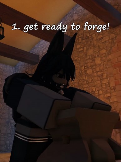 forging weapons belike... #roblox #animation #theforge