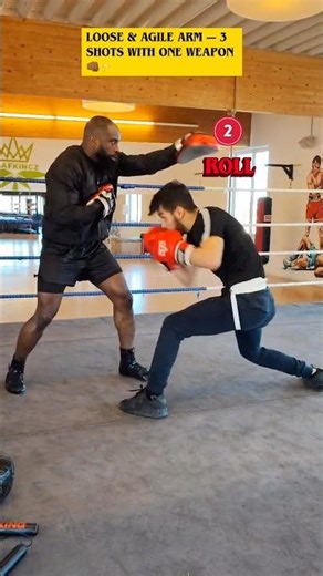 Combo Boxing Loose & Agile Arm — 3 Shots with One Weapon 👊🏾⚡ #boxing #training #mma