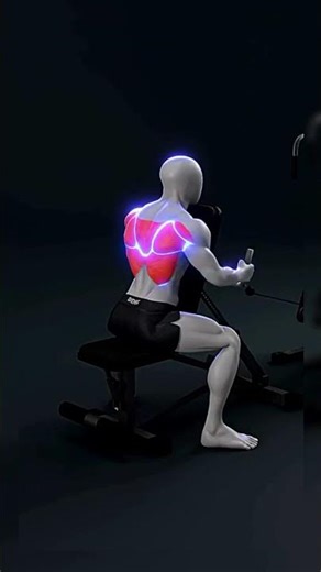 Perfect Seated Row Form 🔥 Back Muscles Activated! #shorts