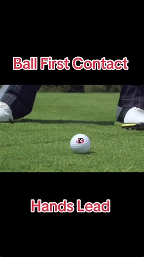 The hands lead the club into impact to produce ball first contact then strikes the turf. #divot #ballfirstcontact #golftips #golflessons @ImpactZoneGolf
