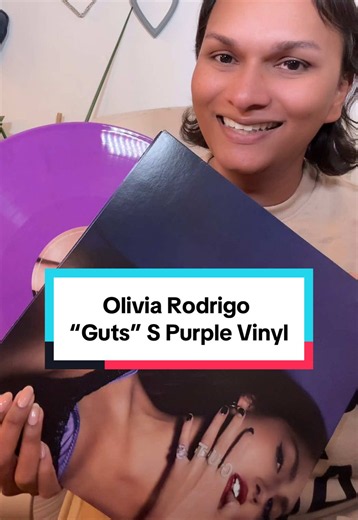 Olivia Rodrigo Guts S Purple Vinyl Unboxing with Signed Insert