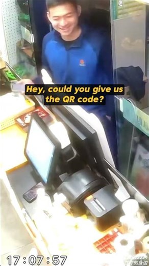 When firefighters come for bubble tea, the QR code disappears