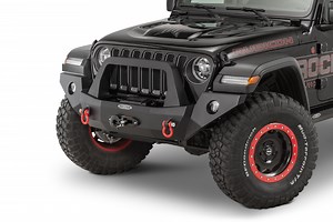 Rock Slide Engineering FB-F-100-JL Rigid Front Bumper with Bullbar & Winch Plate for 18-25 Jeep Wrangler JL & Gladiator JT