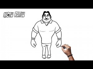 How To Draw Boxer From Motu Patlu | Boxer Drawing Step By Step Tutorial | Boxer art | aaartworks