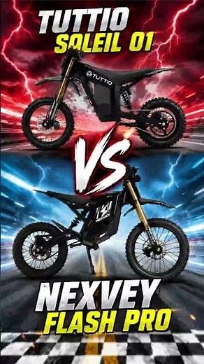 TUTTIO SOLEIL 01 VS NEXVEY FLASH PRO… WHO WINS THIS DRAG RACE? 🔥 #bike #ebike #dirtbike #shorts #fyp