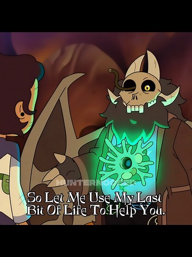 Luz Receives Powers from Papa Titan in The Owl House