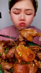 Duck fried and chicken steam with sauce ,show very good eating yummy eat delicious | My ASMR