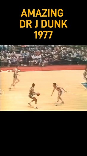 Historical Sports Goon on Instagram: "Flashback to 1977, when The Philadelphia 76ers Dr. J Julius Erving showed off his dunking skills during game 7 of the Eastern Conference Semi-final vs. The Boston Celtics. The 76ers would win the game 83-77. Don't forget to follow Historical Sports Goon for more retro sports-related content #nba #basketball #nbafinals #reels"
