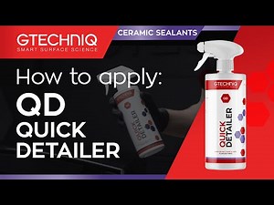How to apply: Quick Detailer