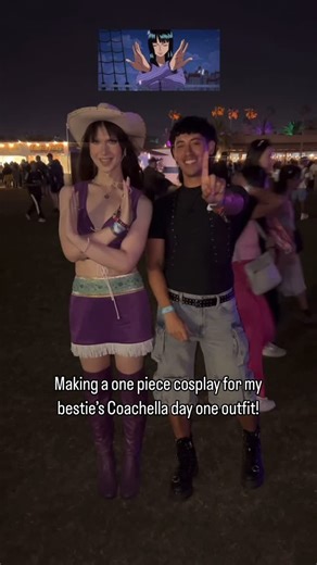 ✰ eddy’s online ✰ on Instagram: "Making a Nico Robin one piece cosplay for Coachella day one outfit! #nicorobin #nicorobinonepiece #nicorobincosplay #onepiece #onepiececosplay #coachella #coachella2025 #coachellaoutfit #sewing"