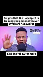 12K reactions · 682 shares | 5 signs that the Holy Spirit is training you personally (even if you are not aware) #joshuasgeneration #joshuageneration #HolySpirit | Joshua's Generation | Facebook