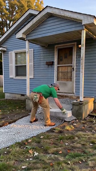 She's 8 Months Pregnant — and This Was Her Only Way to the Door