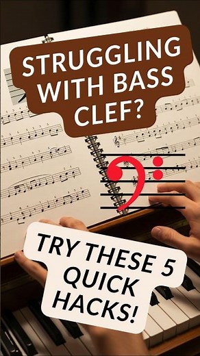 BASS CLEF Made Easy With 5 Simple Hacks! 🔥 #shorts