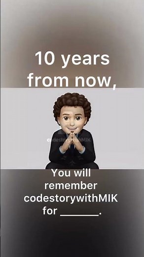 You will remember codestorywithMIK for ?