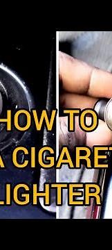 How to use a cigarette lighter in your car