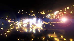 Abstract animation of Coming Soon glitch text effect animation