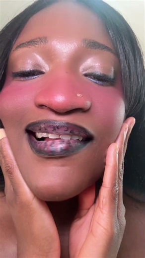 Leopard Print Lip Look | Bold Lip Art for Baddies Only #shorts #short #lipcombo #makemefamous