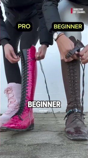 Beginner Almost Beat the Pro in This Boot Lacing Race! 😱 #usa #america