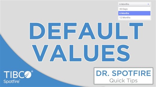 Set Default Values in Spotfire when a Page Loads