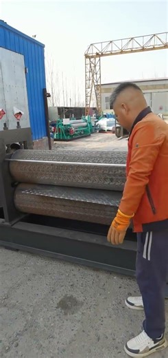 1.55m Iron Plate Embossing Machine#Willow Leaf Pattern #youtubeshorts