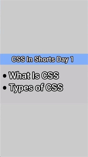 CSS in Shorts 🚀 Day 1 | ProgGyan Coder