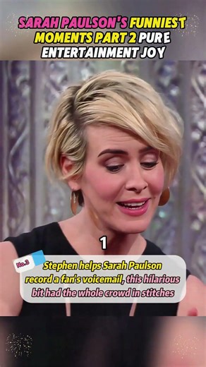 Sarah Paulson's Funniest Moments Part 2 Pure Entertainment Joy(2). #usa #fyp #funny #sarahpaulson