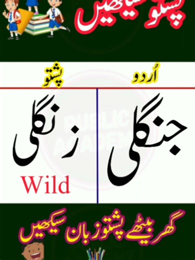 Learn Pashto to Urdu Language Easily