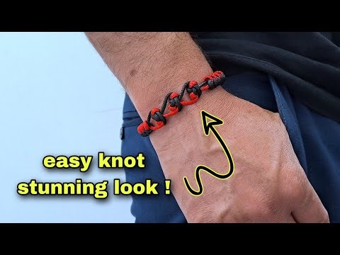 With Just 2 Cords, I Made 50 Leather Bracelets (All Sold!) ‼️Easy Snake Knot Tutorial