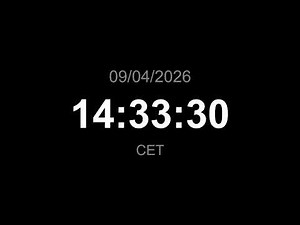 🔴 LIVE | Clock - CET (Current time)