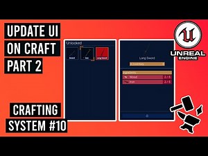 Refresh UI after Crafting Items in Unreal Engine 5.3 - Part 10 - Crafting System #10 #ue5 #crafting
