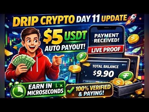 DRIP Crypto Day 11 Results 💧 | Auto Withdrawals, Live Wallet Proof & Platform Update