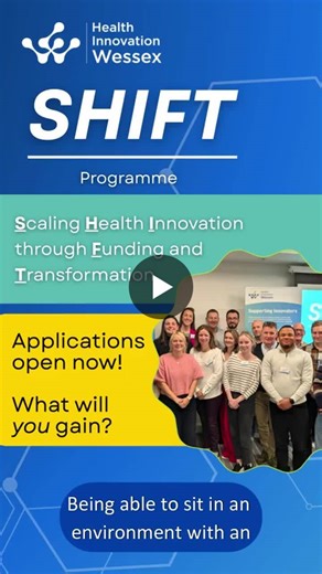 Are you a health tech innovator looking to secure investment and scale your impact? There is still time to apply for your place on the Health Innovation Wessex SHIFT Programme – Scaling Health… | Health Innovation Wessex