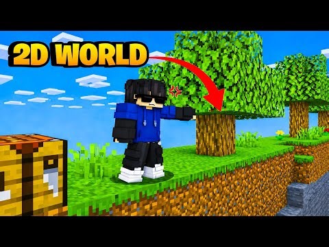 Minecraft But I’m Stuck in a 2D World