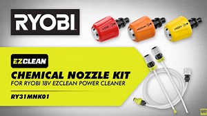 14K views · 260 reactions | The EZClean Chemical Nozzle Kit conveniently allows you to convert your 18V ONE+ EZClean Power Cleaner into a chemical sprayer. Easily connect to any 2 Liter or 1 Gallon bottle to apply disinfectants, bleach, cleaning solutions, herbicides, and insecticides. Learn More >> bit.ly/2RHXSSt | RYOBI TOOLS USA | Facebook