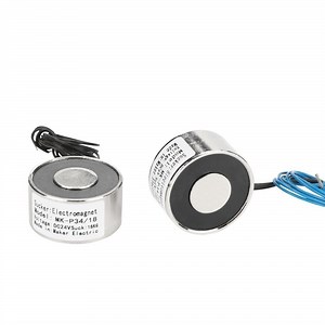 [Hot Item] 10n/1kg 5kg 10kg 15kg Round Mini Holding Electromagnet DC 12V 24V 1.3W 10kg Electro Electric Magnet