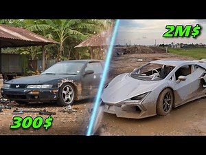 Building a Million-Dollar Lamborghini Revuelto Out of a Used Nissan 1980s